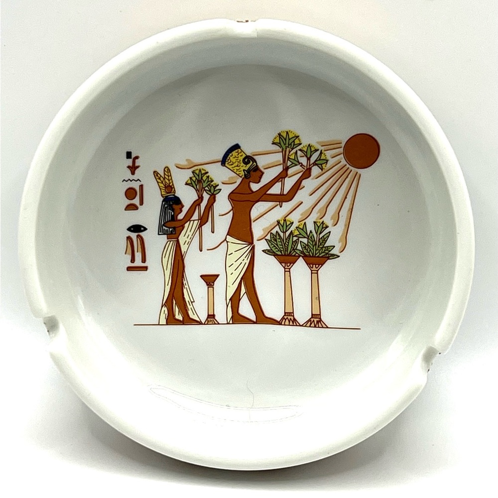 Limoges Ashtray Egyptian Theme